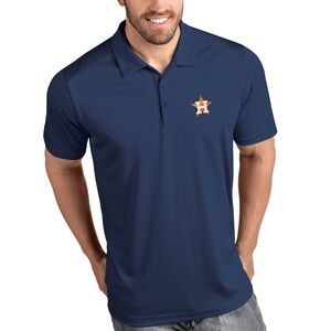 Navy Houston Astros Polo with Orange Star Logo